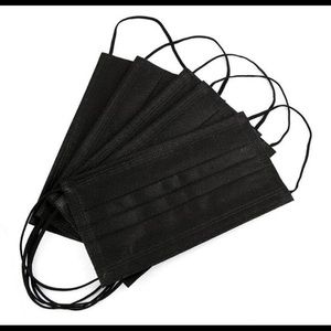 Black disposable masks